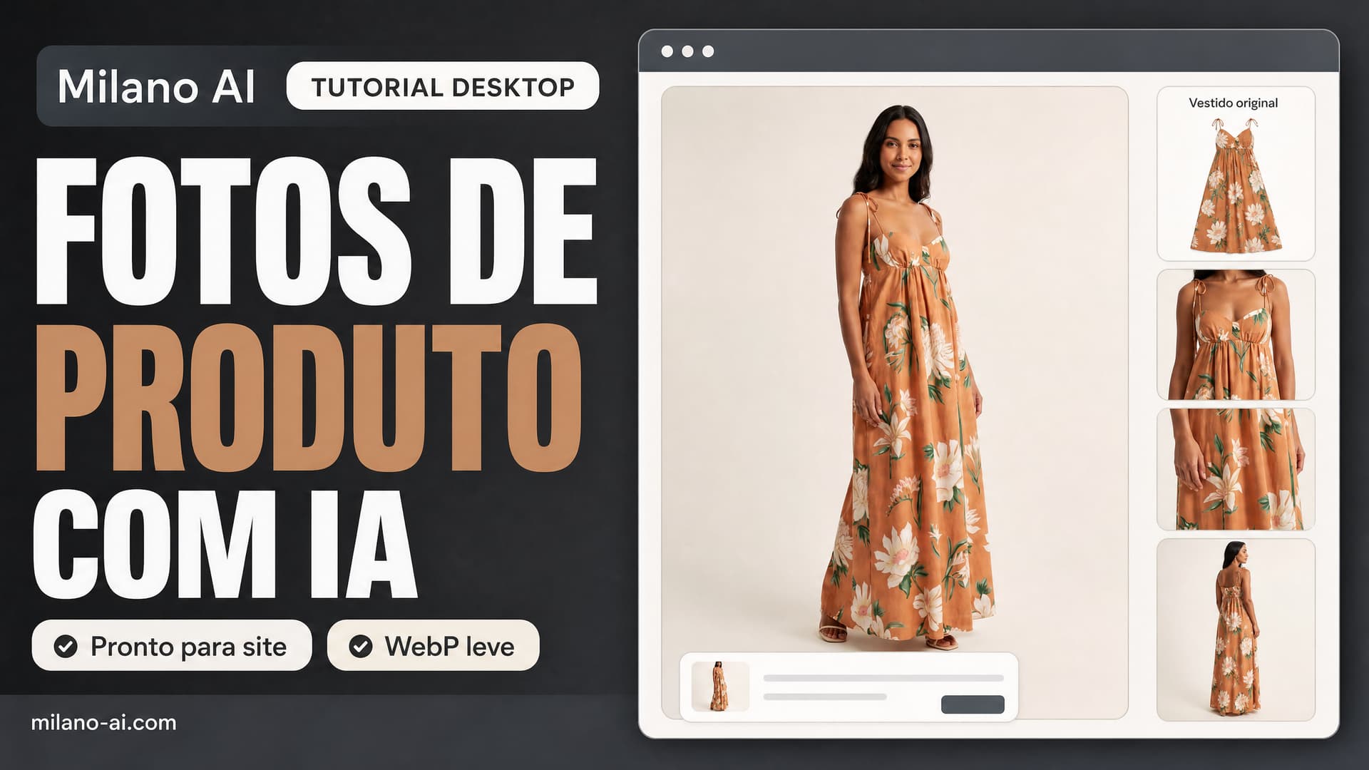 Crie fotos de produto para e-commerce com IA